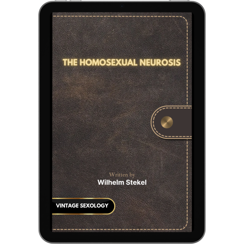 The homosexual neurosis-wilhelm stekel