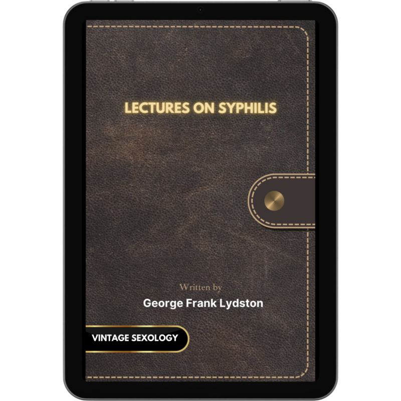 Lectures on syphilis-vintage sexology